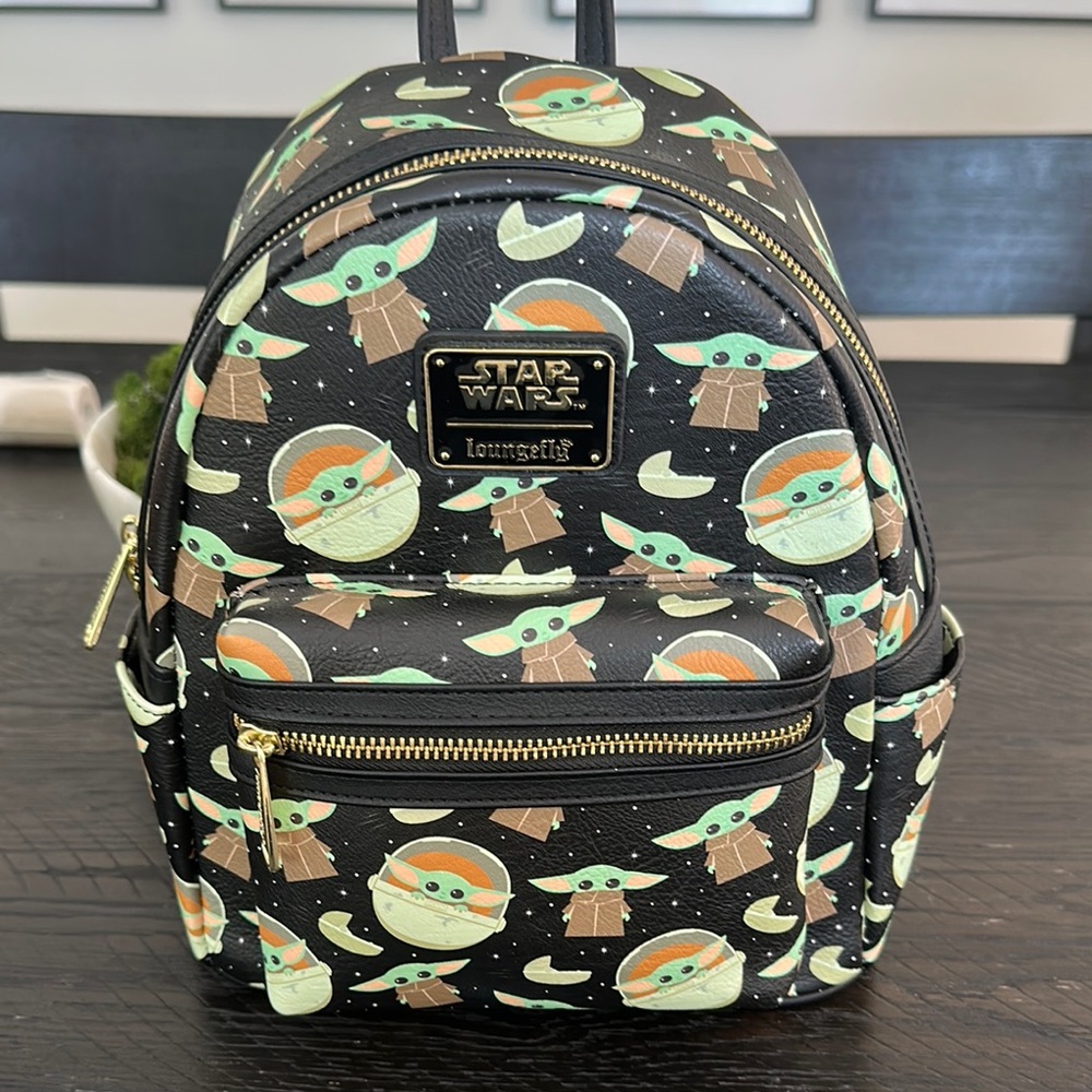 Loungefly Star Wars Grogu Patterned Backpack